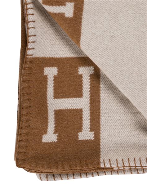 hermes blanket brown black|authentic hermes blanket.